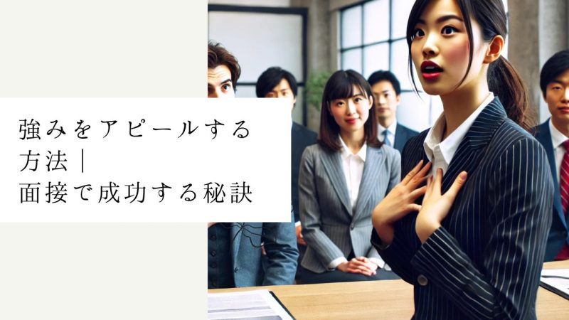 強みをアピールする方法｜面接で成功する秘訣