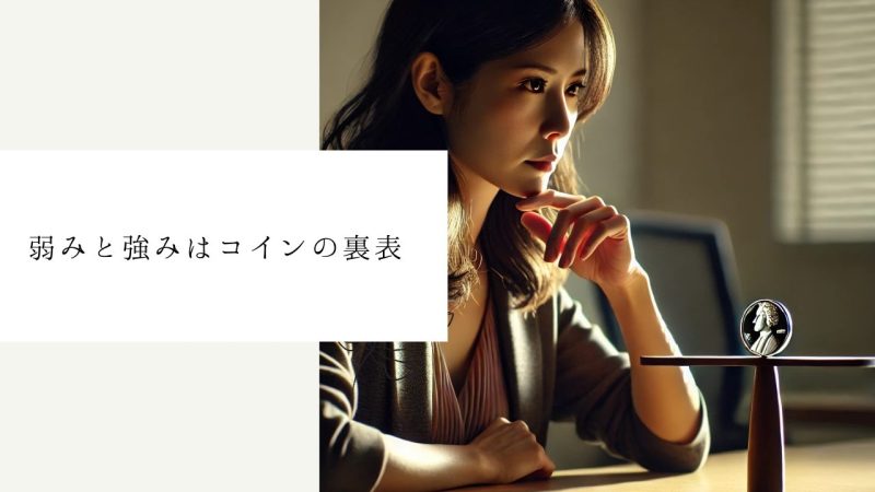 弱みと強みはコインの裏表