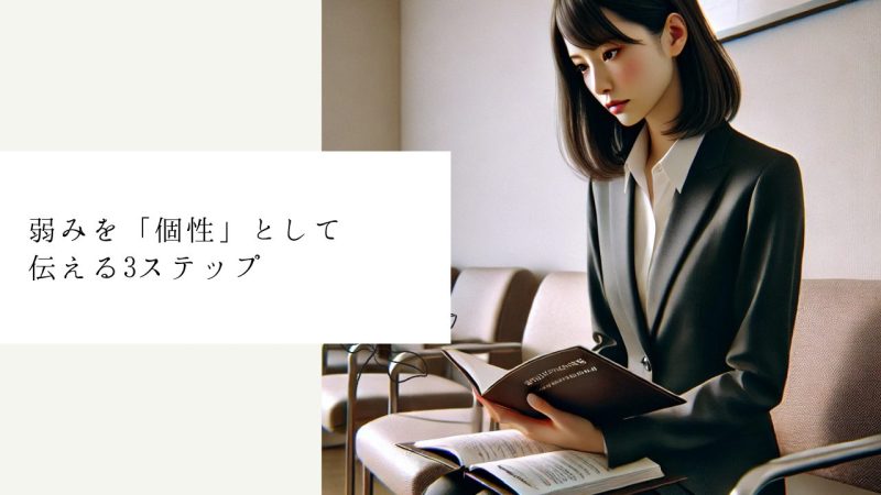 弱みを「個性」として伝える3ステップ