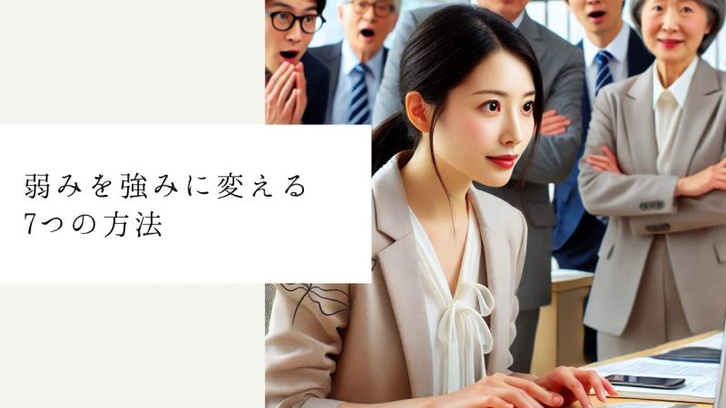 弱みを強みに変える7つの方法