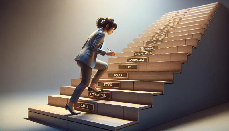 小さなステップを用意する