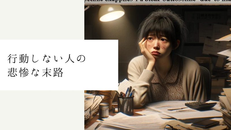 行動しない人の悲惨な末路