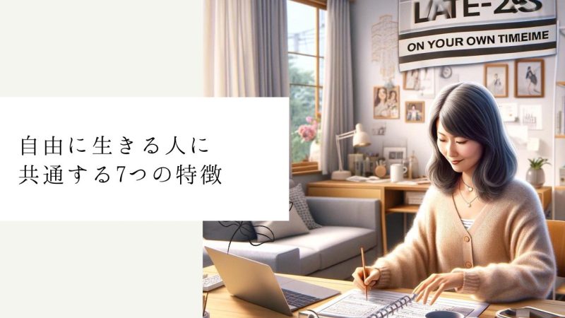 自由に生きる人に共通する7つの特徴