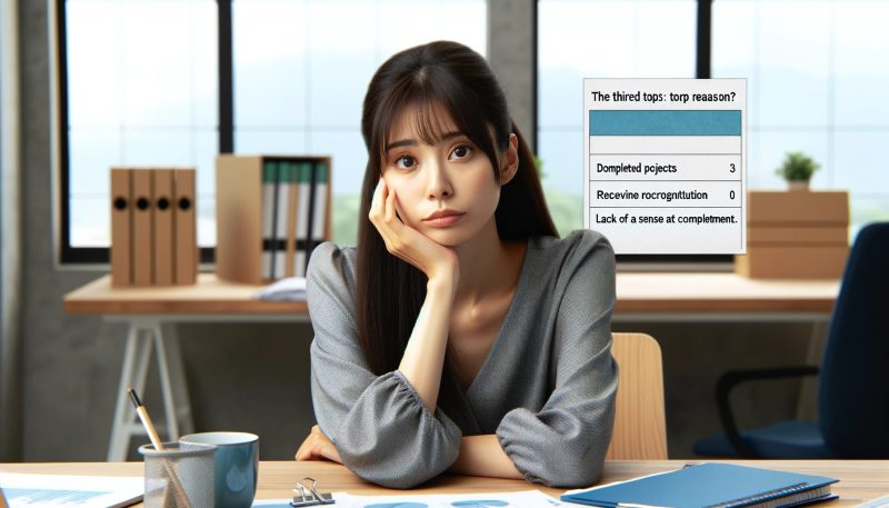 第3位：役立っている実感がない