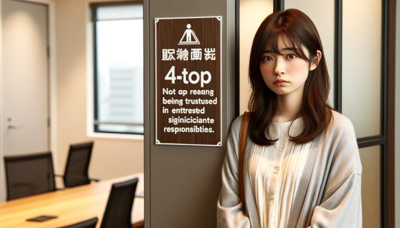 第4位：仕事を任せてもらえない