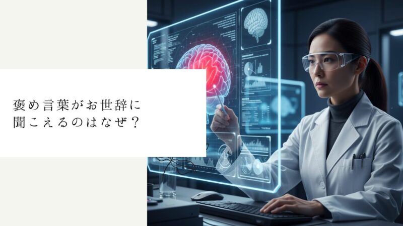 褒め言葉がお世辞に聞こえるのはなぜ?