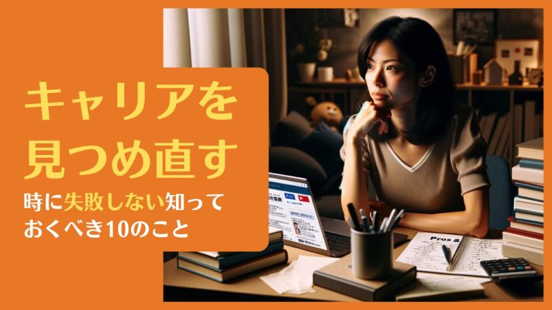 キャリアを見つめ直す時に失敗しない知っておくべき10のこと|転職活動や将来の仕事の為に