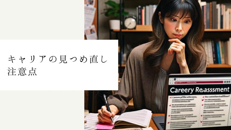 キャリアの見つめ直し注意点