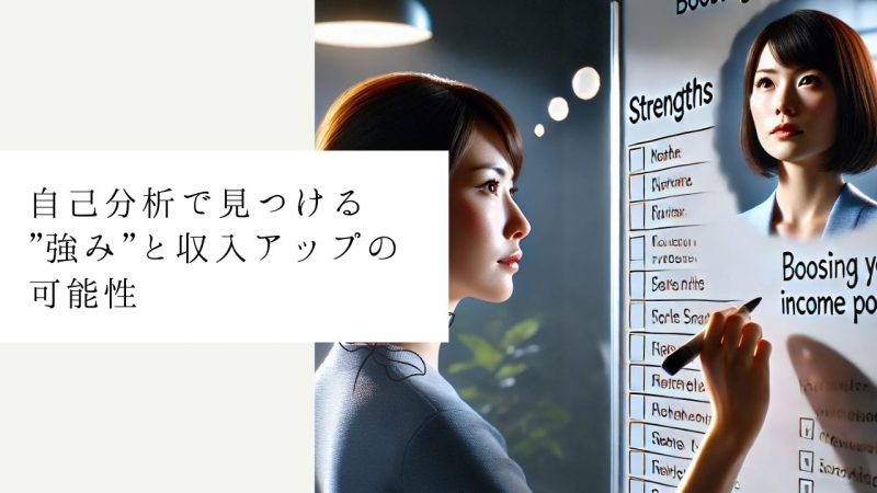 自己分析で見つける "強み"と収入アップの可能性