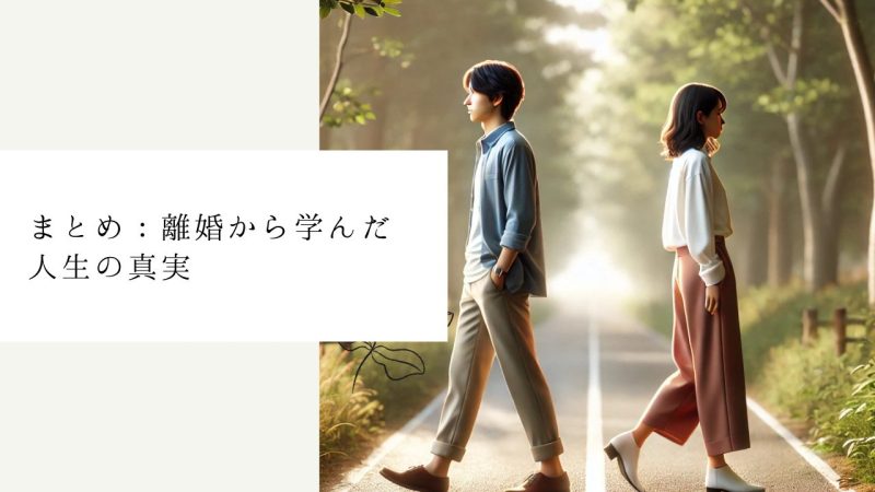 まとめ：離婚から学んだ人生の真実