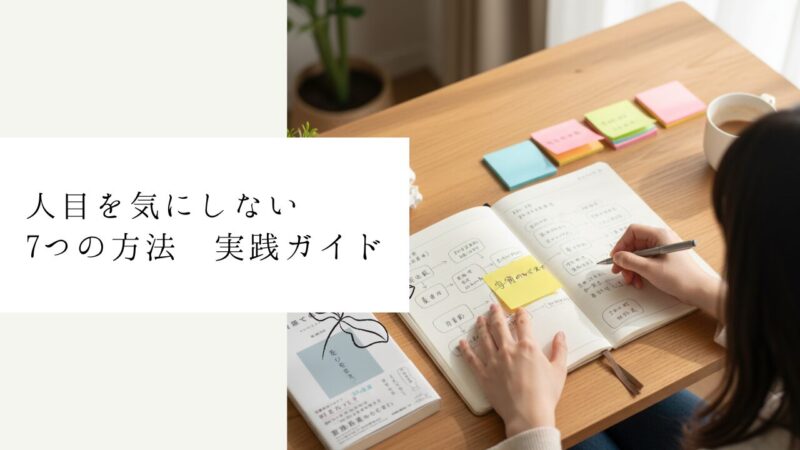 人目を気にしない7つの方法 実践ガイド