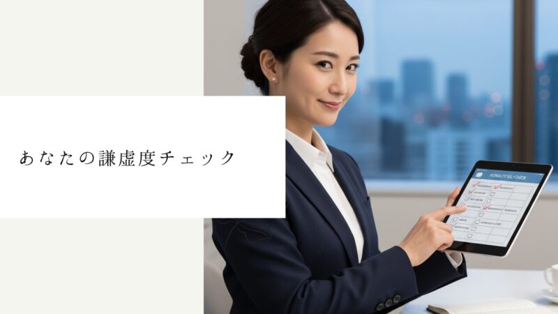 あなたの謙虚度チェック