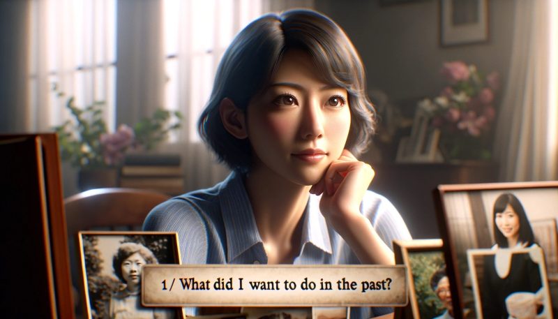 (1)昔の自分は何をしたかったか？