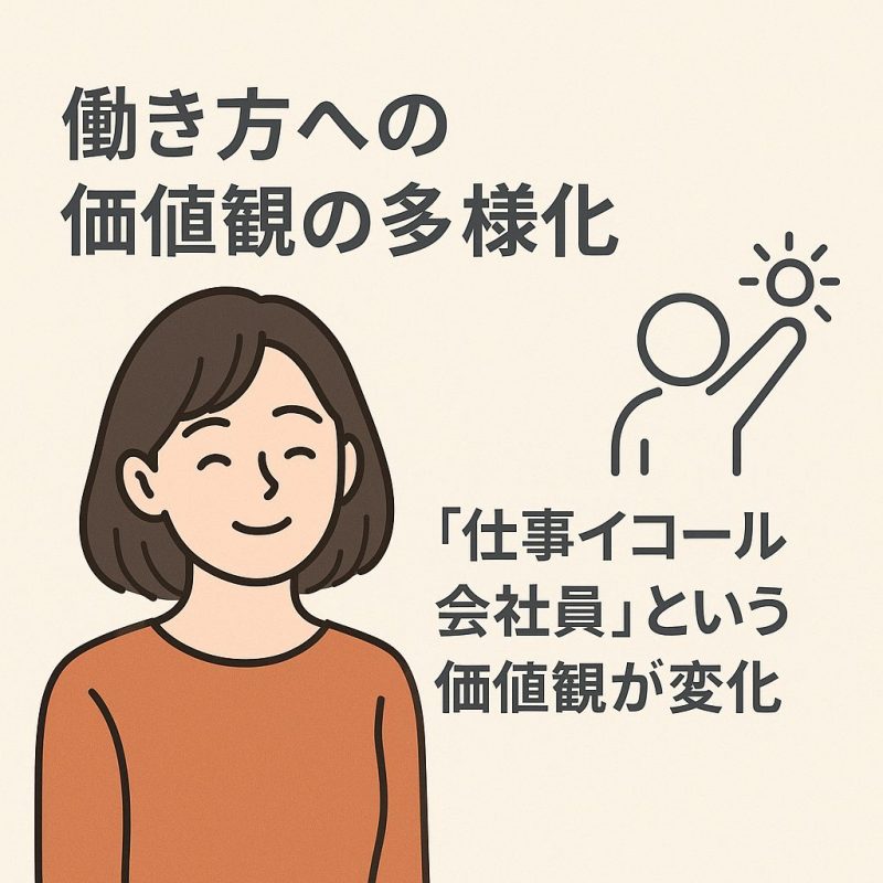 働き方への価値観の多様化