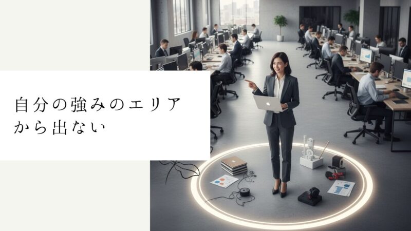 自分の強みのエリアから出ない