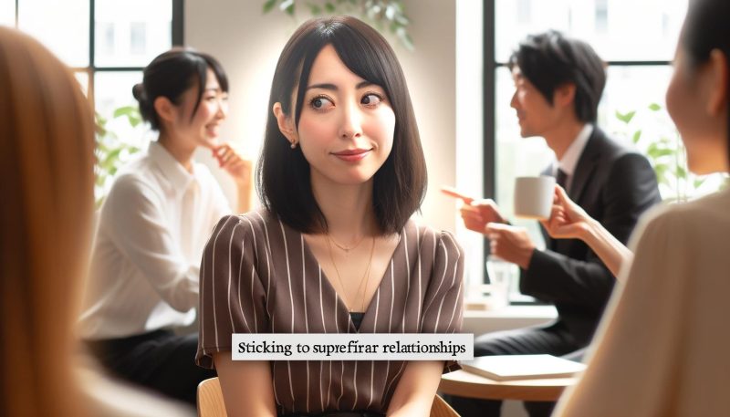うわべの付き合いに徹する
