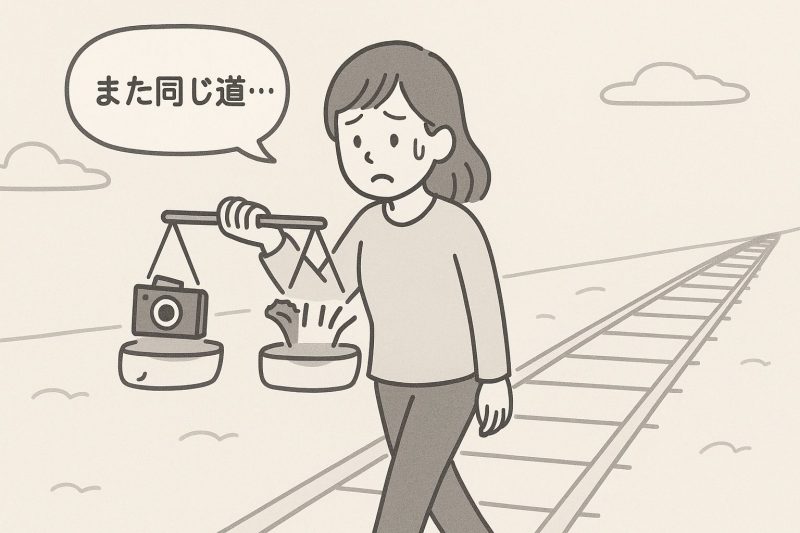 レールの上を走るストレス