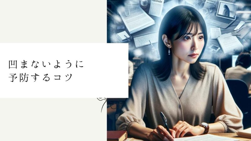凹まないように予防するコツ