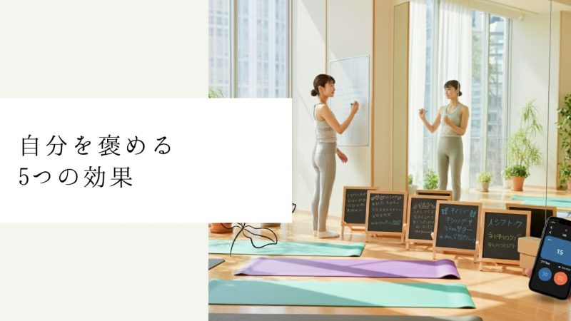 自分を褒める5つの効果