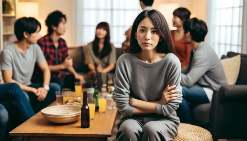 1.人見知りする