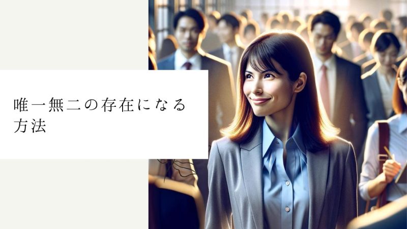 唯一無二の存在になる方法