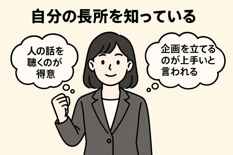 2. 自分の長所を知っている