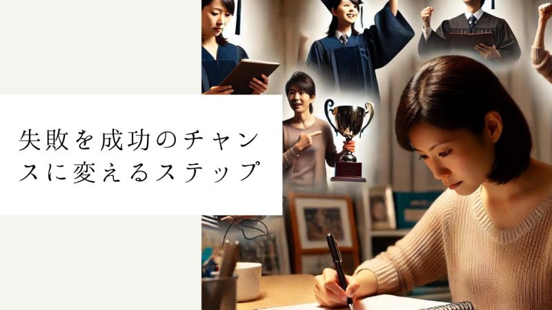 失敗を成功のチャンスに変えるステップ