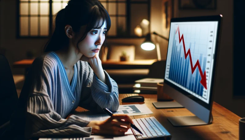 (1)収入が減り続ける