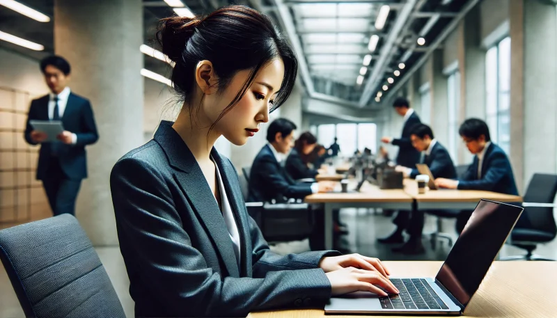 自分の世界に没頭している