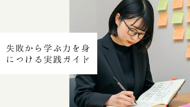 失敗から学ぶ力を身につける実践ガイド