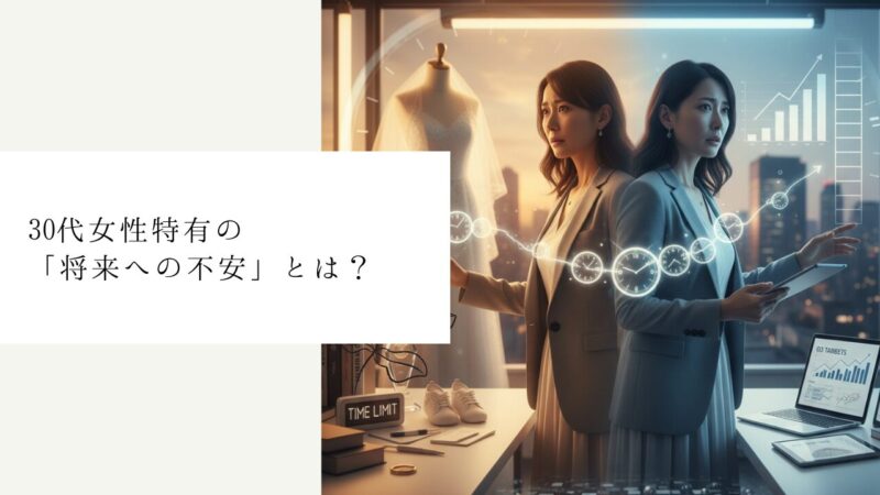 30代女性特有の「将来への不安」とは?