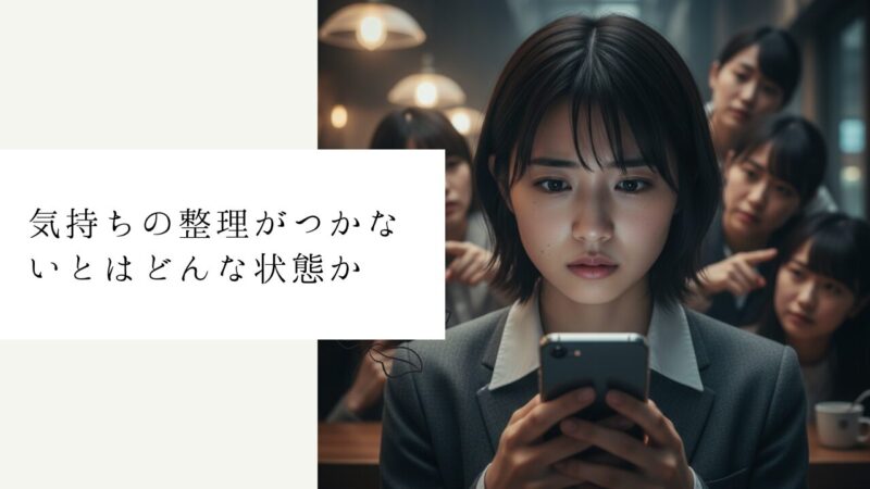 気持ちの整理がつかないとはどんな状態か
