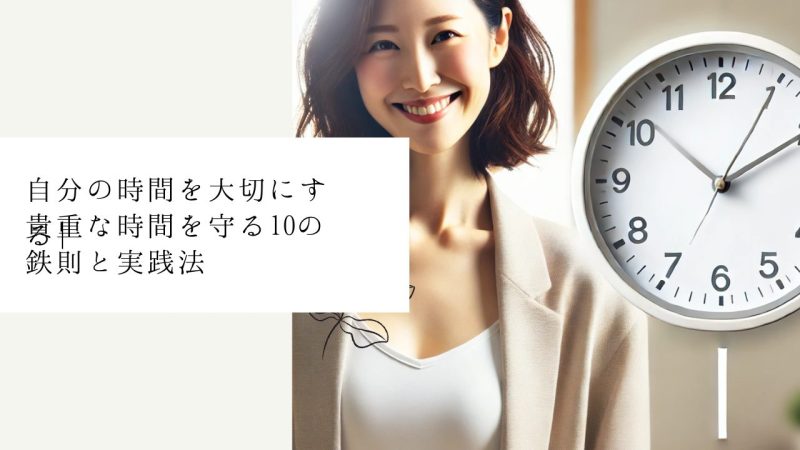 自分の時間を大切にする|貴重な時間を守る10の鉄則と実践法