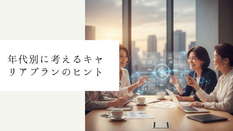 年代別に考えるキャリアプランのヒント