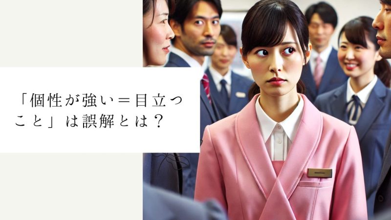 「個性が強い=目立つこと」は誤解
