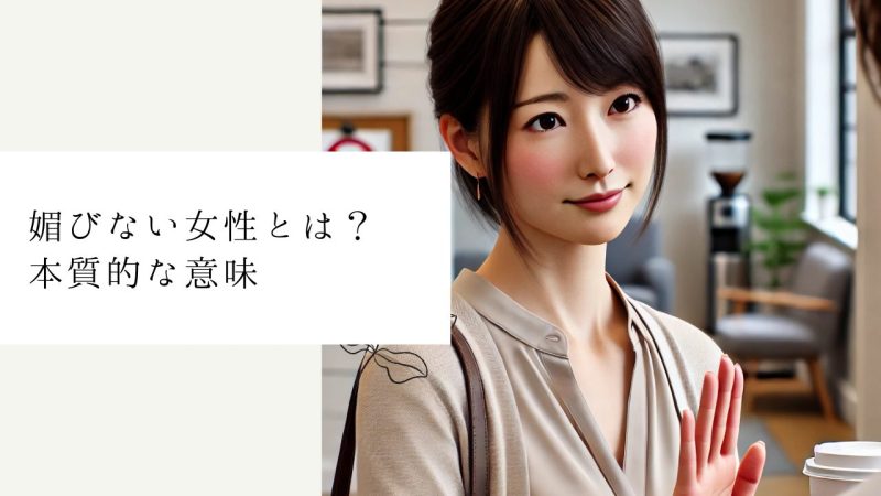 媚びない女性とは？本質的な意味