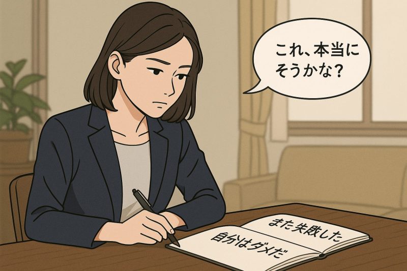 1.自己批判的な思考を客観視して修正する