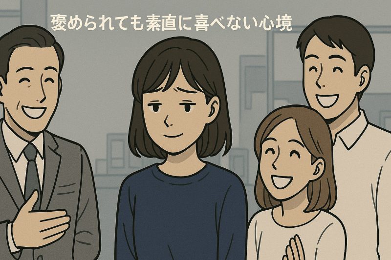 3.褒められても素直に喜べない心境