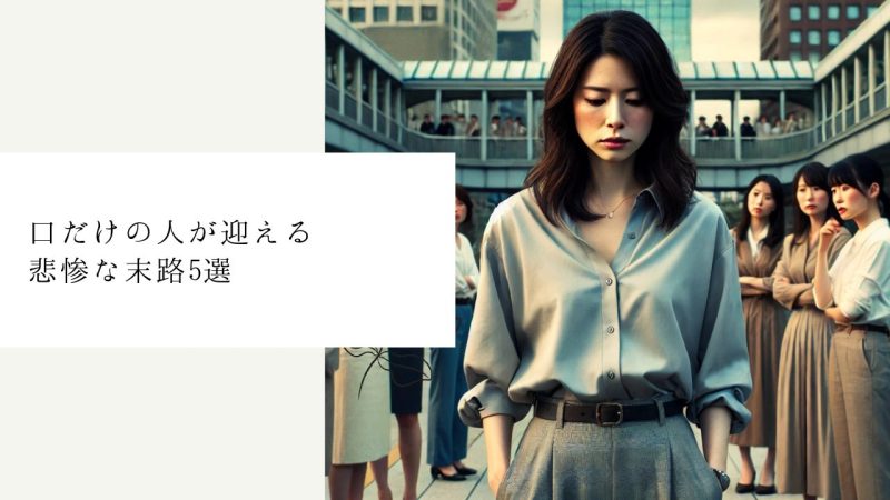 口だけの人が迎える悲惨な末路5選
