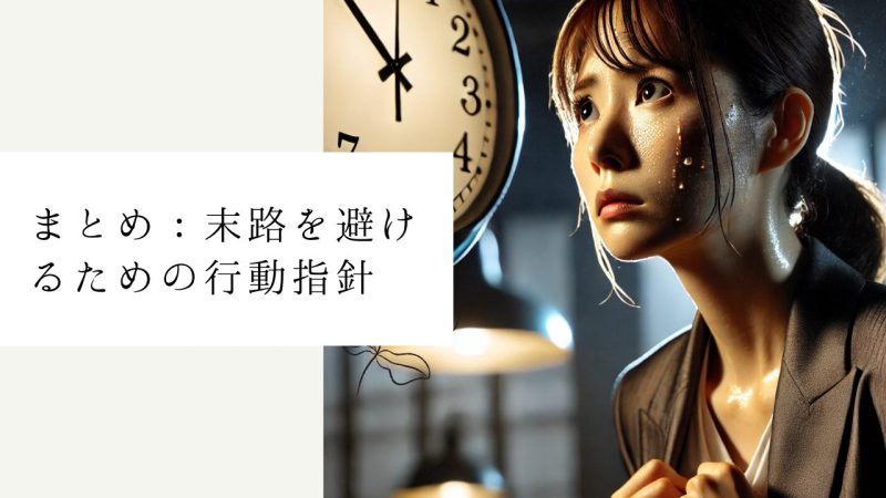 まとめ:末路を避けるための行動指針