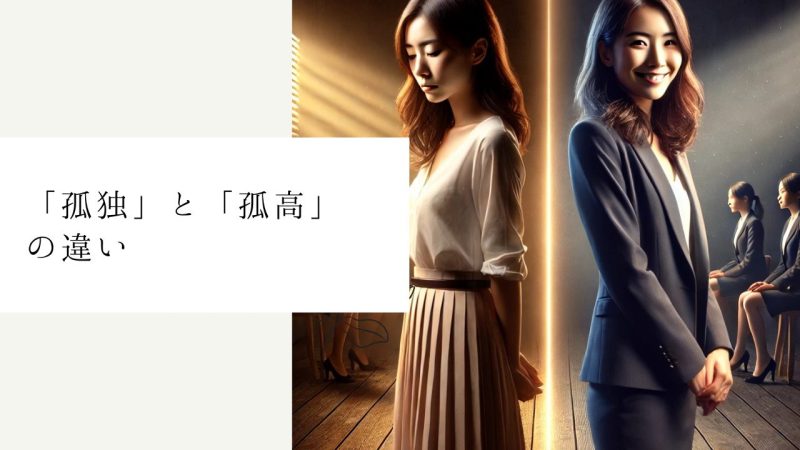 「孤独」と「孤高」の違い