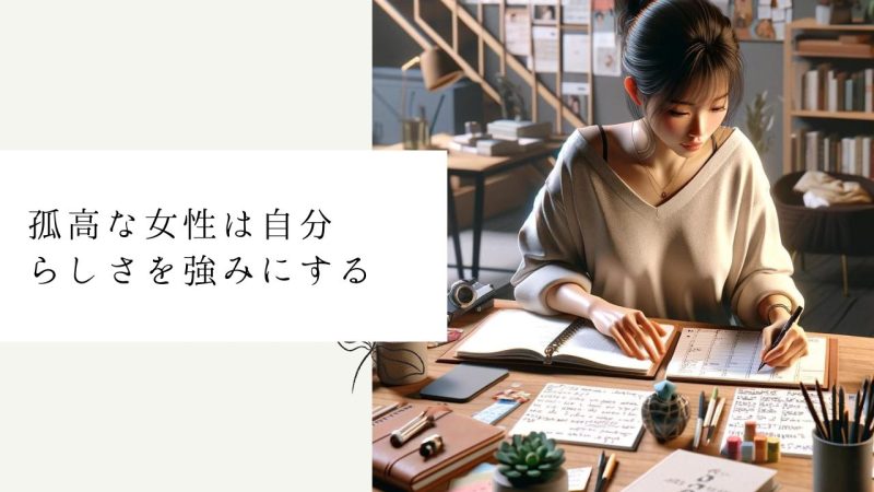 孤高な女性は自分らしさを強みにする