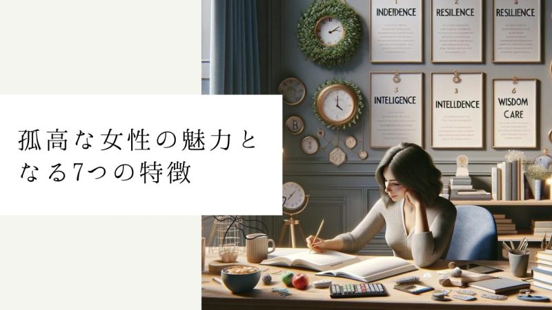 孤高な女性の魅力となる7つの特徴と行動