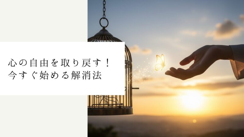 心の自由を取り戻す！今すぐ始める解消法