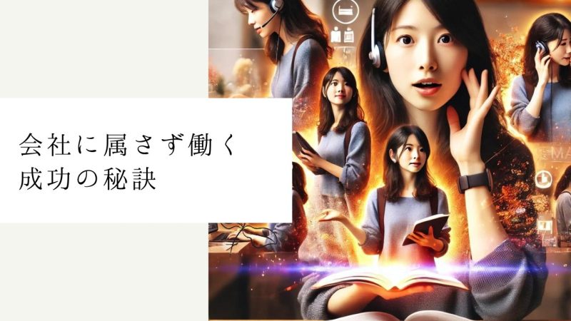 会社に属さず働く成功の秘訣