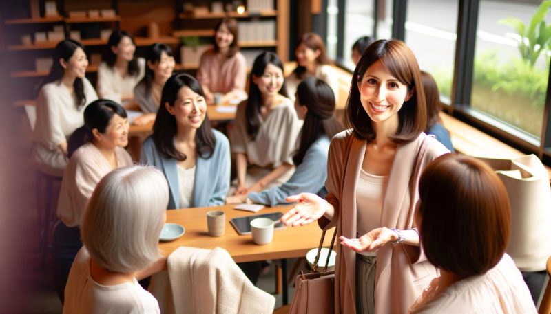 結婚後も働く女性たちとの交流をする