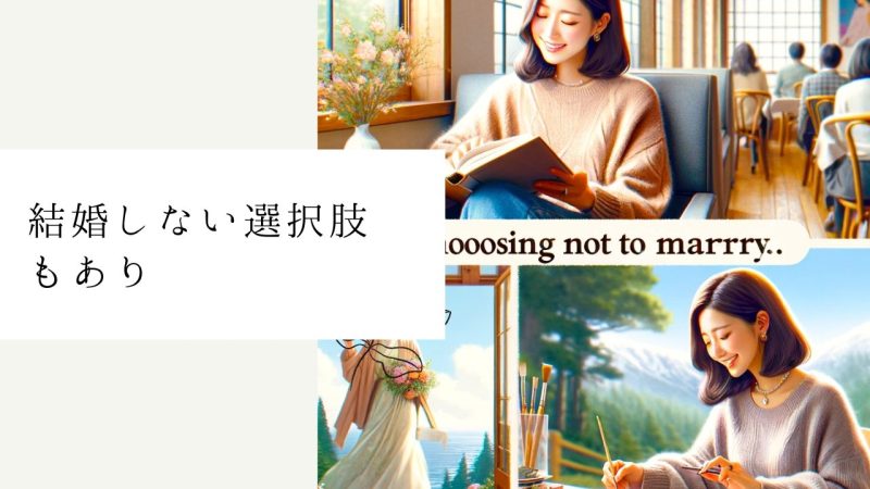 結婚しない選択肢もあり