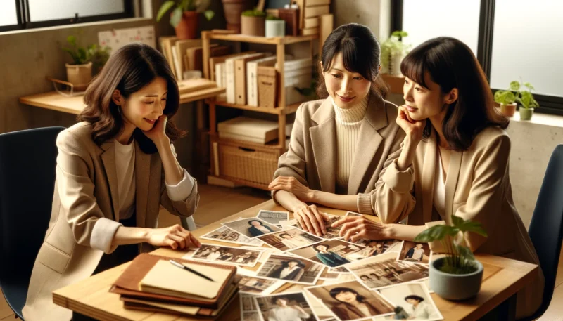 かつての事業への熱意を話す