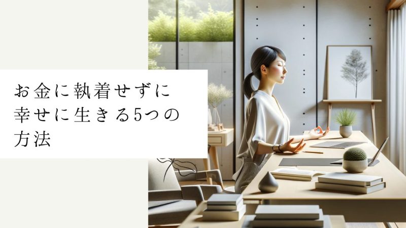 お金に執着せずに幸せに生きる5つの方法