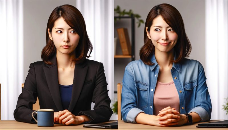 1．相手や場面を選んで自分を出す